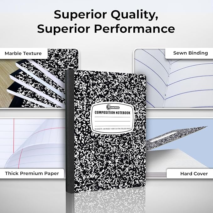 Rosmonde 1000 Pack Composition Notebooks Bulk, College Ruled, Pallet of - Image 2