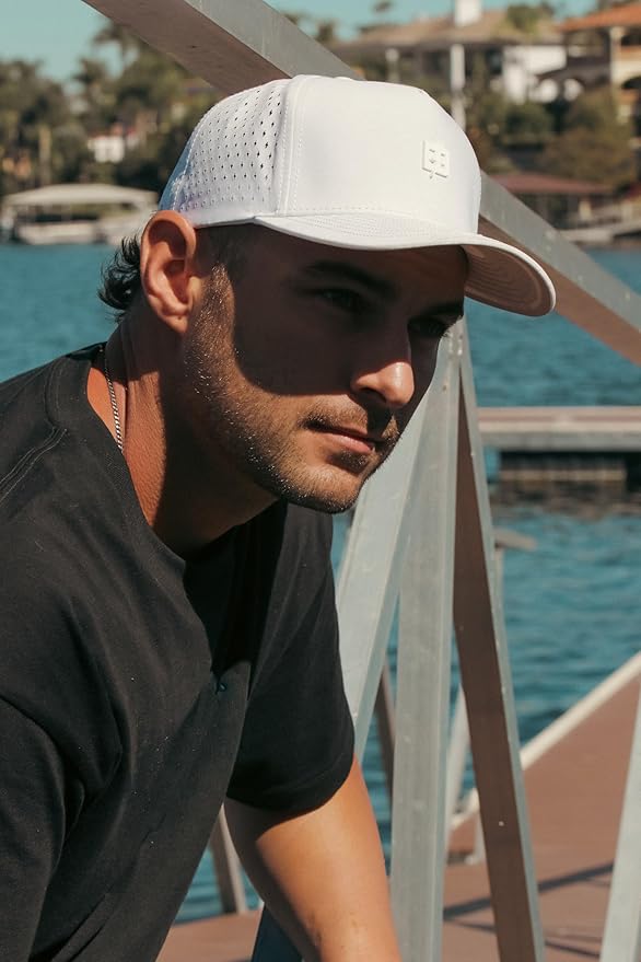 BRIMZ Outdoor Performance Hat - Water & Sweat Resistant Hats - Breathable & Moisture-Wicking Snapback