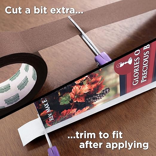 BookGuard 1-1/2 Inch Vinyl-Coated Cotton Cloth Bookbinding Repair Tape - Image 5
