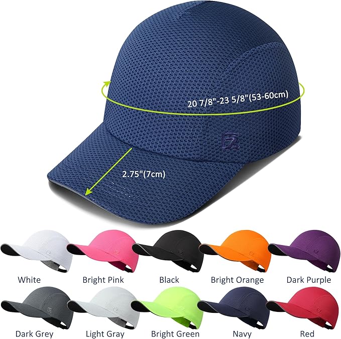 GADIEMKENSD Women's Race Day Running Cap Performance Mesh Hat - Excellent Ventilation, Lightweight, Reflective Safety