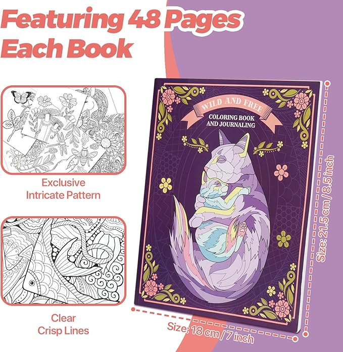 CONDA Coloring Book, 7.1 x 8.5 inches, 2 Books - Image 2