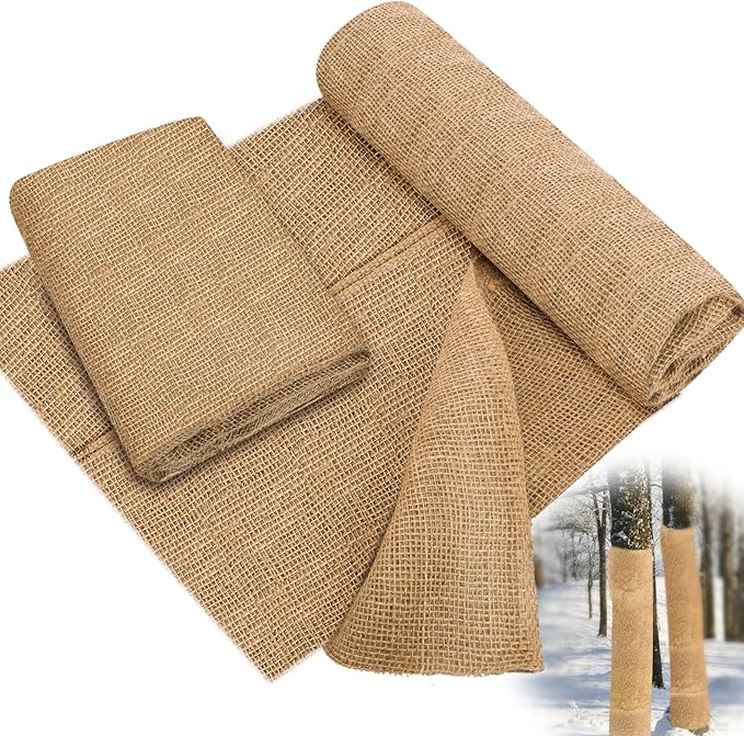 Buryeah 60 Inch x 50 ft Burlap Fabrics Roll Natural Jute Burlap Garden Tree - Image 9