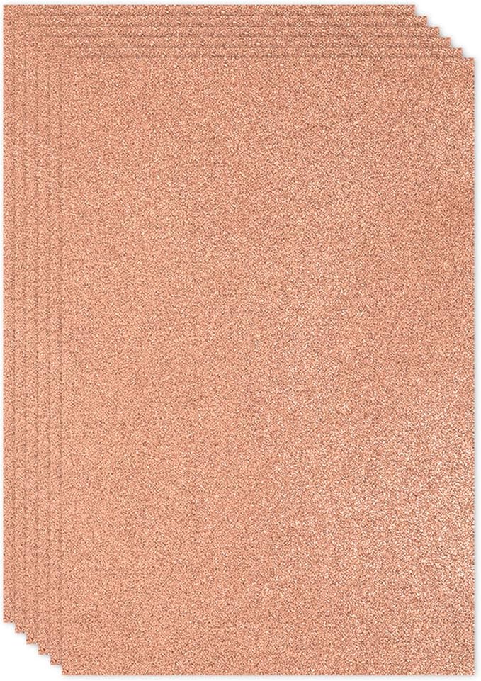 PATIKIL 2mm Thick Non Adhesive Glitter Foam Sheet 16x24inch Light Yellow by PATIKIL