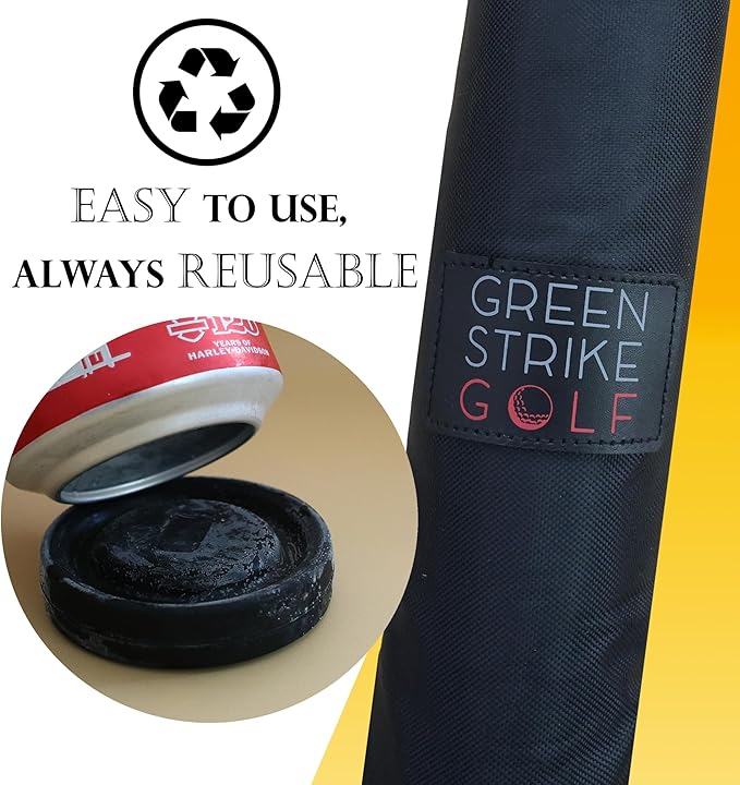 7 Pcs Golf Beer Sleeve Ice Pucks - Reusable Leak-Proof Ice Packs for Golf Beer Cooler Bags - Beer Can Ice Pack - Golf Coo