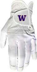 Team Golf NCAA Men's Left Hand Golf Glove, For Right Handed Players, One Size, Includes Removable Double-Sided Magnetic Ball Marker
