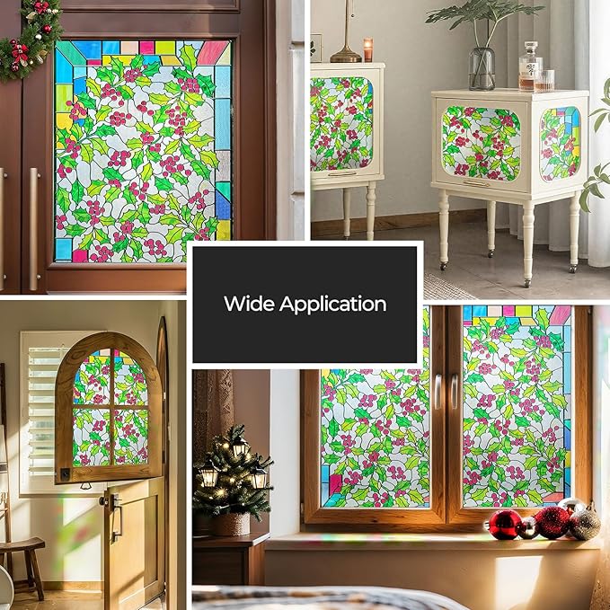 3D Stained Glass Window Film, Decorative Window Privacy Film - Image 6