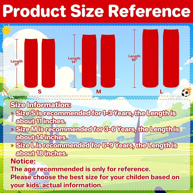 qikqik Toddler Soccer Socks Kids Soccer Socks Boys Baseball Sock Youth Football Sock Girls Softball Accessories Team Sports