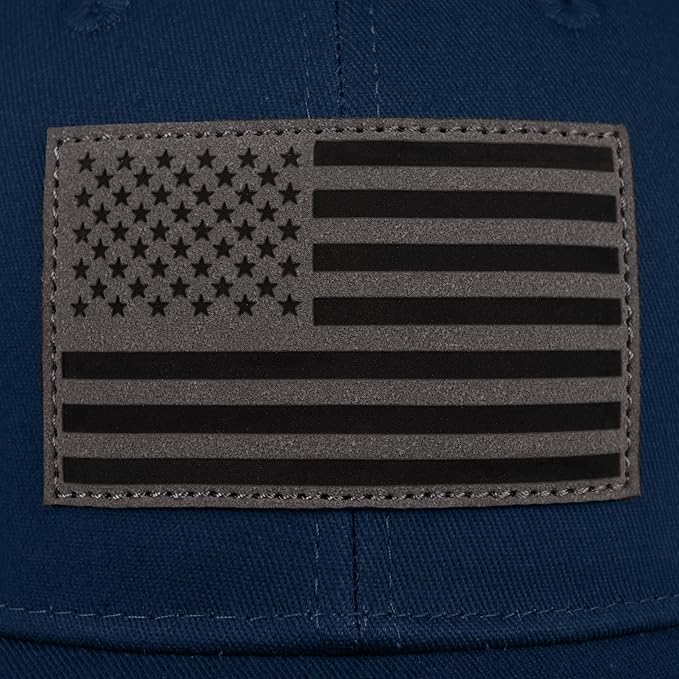 American Flag Trucker Hat - Snapback Hats for Men Women Baseball Cap - Breathable Mesh & Adjustable Fit for Casual Wear