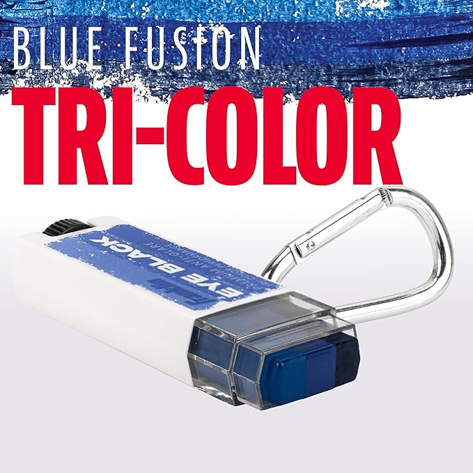 Franklin Sports Eye Black Stick - Baseball Softball + Football Eye Black for Kids + Adults - Sun Glare Reduction - Blue Fusion