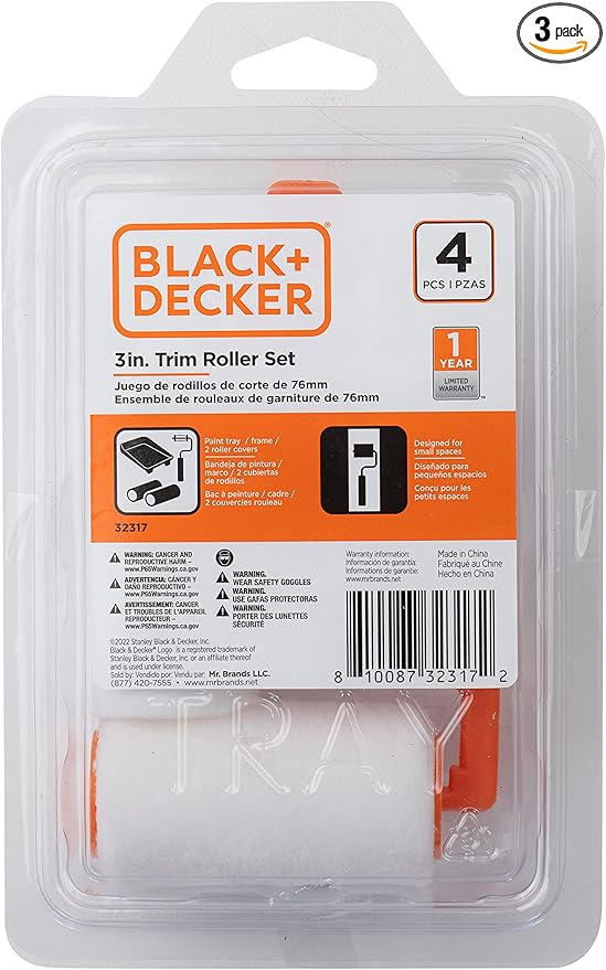 Black+Decker 3-Inch Trim Roller Set by BLACKDECKER