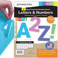 209 Pcs 3" Happy Colors Precut Letters & Numbers by FreshCutCrafts