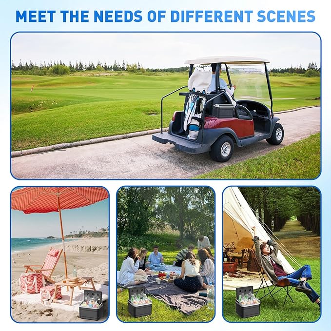 Club Car Precedent Cooler, Golf Cart Cooler with Mounting Bracket Kit Fit for Club Car Precedent/Tempo/Onward Golf Cart. Replaces OEM# 102588101, 103886801