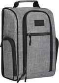 Goloni Golf Shoe Bag for Men Women, Ventilated Golf Shoe Bag with Side Pockets, Lightweight Portable Golf Shoe Carrier for Golf Shoes, Tees, Balls & Accessories,Gray