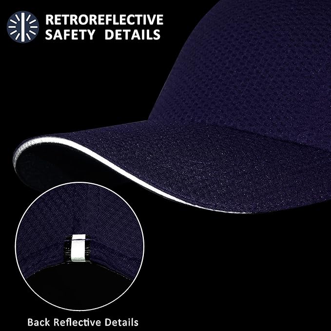 GADIEMKENSD Women's Race Day Running Cap Performance Mesh Hat - Excellent Ventilation, Lightweight, Reflective Safety