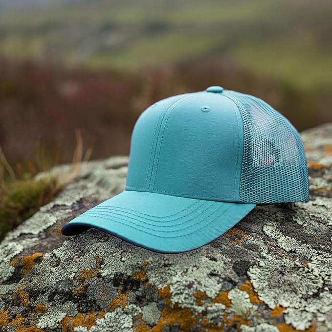 Falari Trucker Hat Baseball Cap Structured Plain Design 6 Panel, Adjustable Size