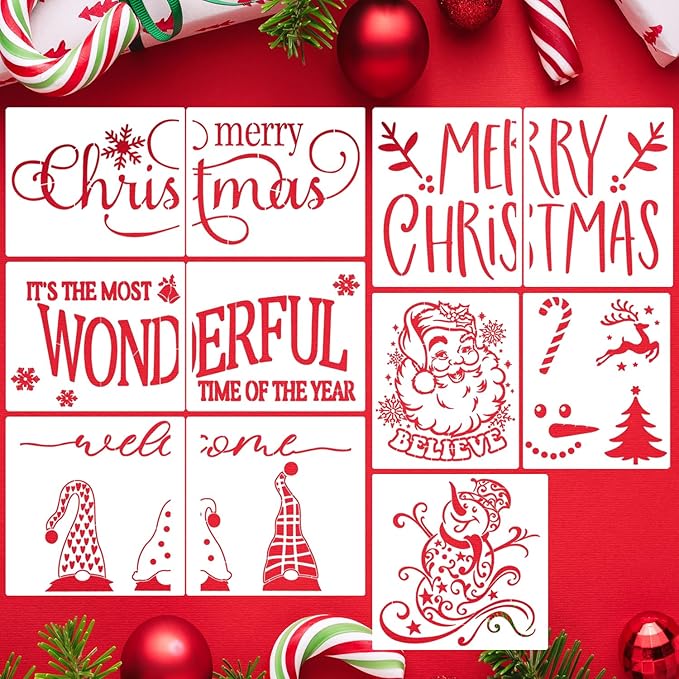 Christmas Stencils for Door Mats 23.6” Christmas Doormat Stencils for Crafts by zosylley