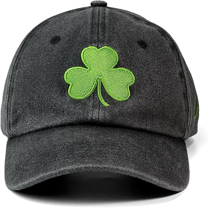 St Patricks Day hat Green Baseball Cap Shamrock Embroidered for man Women Funny