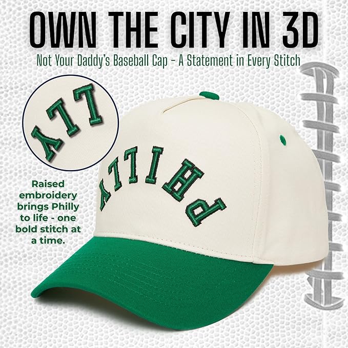 Funky Junque Upside Down City Trucker Hat for Men and Women – Unisex 3D Embroidered Gameday Baseball Cap, Retro Snapback Hats
