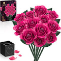 12 Everlasting Roses Bouquet Building Set, Gothic-Style Botanical Diary Series by aphpaio