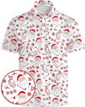 HUURAY Funny Golf Polos for Men Funny Print Short Sleeve Shirts Quick Dry Polo Shirts Hawaiian Shirt Performance Golf Outfits