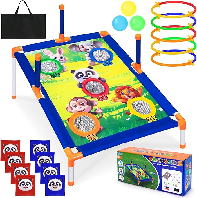 Subao Bean Bag Toss Game, 3 in 1 Cornhole Set, Kids Outdoor Games, Sports & by Subao