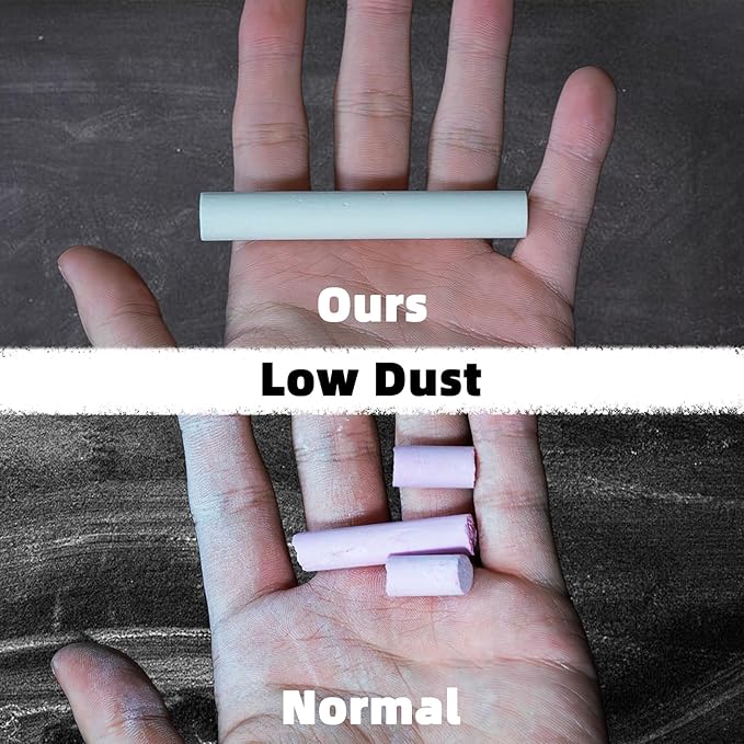 Colored Chalk 100PCS, Low Dust Chalks Stick Bulk - Image 4