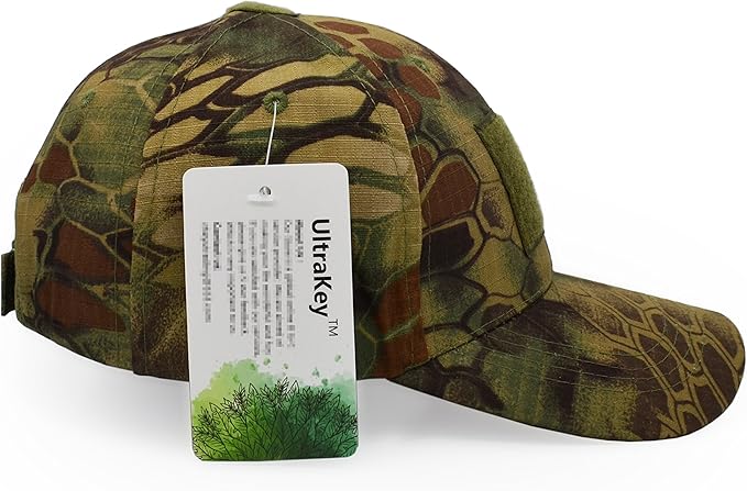 UltraKey Military Tactical Operator Cap, Outdoor Army Hat Hunting Camouflage Baseball Cap