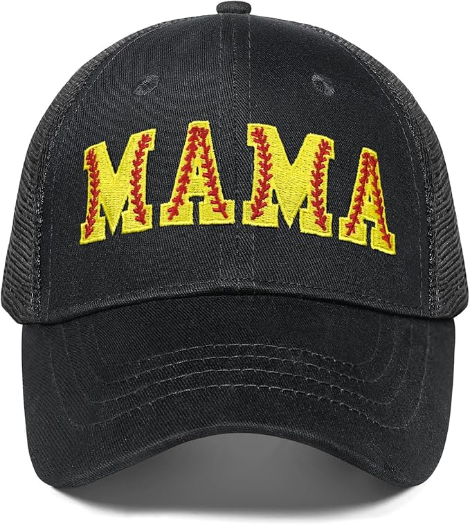 Mama Trucker Hat Mothers Day Birthday Gifts for Mother Mom Mama Embroidered Adjustable Washable Baseball Cap