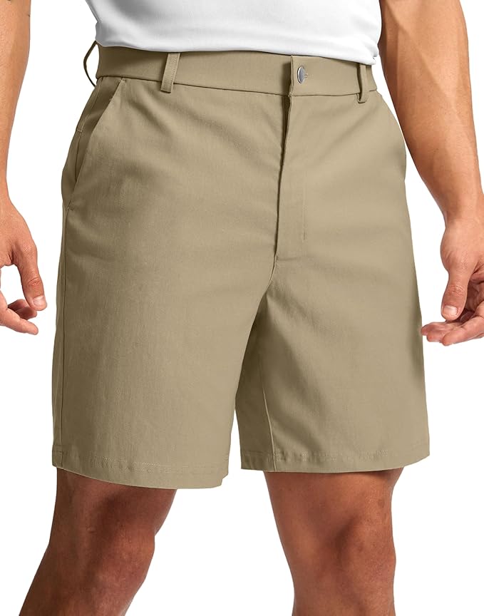 G Gradual Men's Golf Dress Shorts 5"/ 7"/ 9" Stretch Casual Work Flat Front Shorts for Men with 3 Pockets Quick Dry