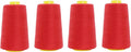 Mandala Crafts 4 Pack of Serger Threads Cones Spools by MandalaCrafts