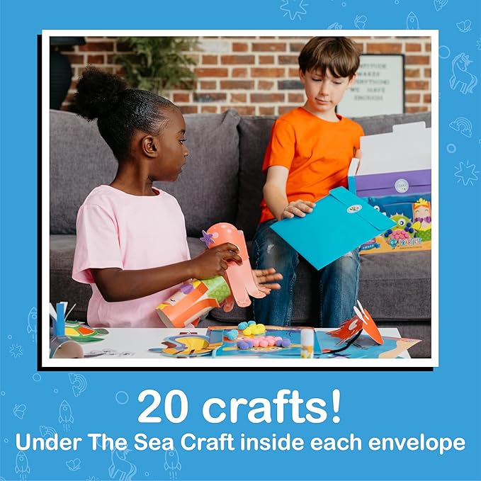 Craftikit® 20 Award-Winning Under The Sea Toddler Arts and Crafts - Image 9