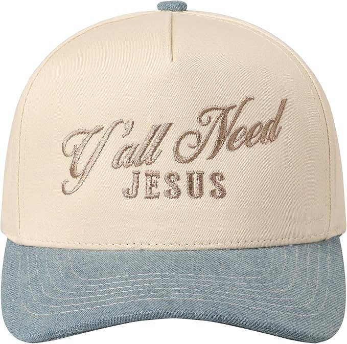 MIRMARU Two-Tone Vintage Canvas Trucker Hats for Men & Women, Adjustable Size Baseball Caps with Trendy Embroidered Design