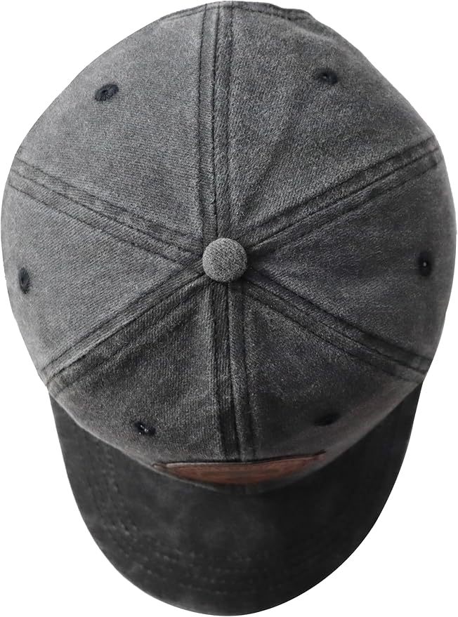 That's What I Do I Play Guitar and I Know Things Hats for Men Women, Adjustable Guitar Decor Leather Patch Baseball Cap