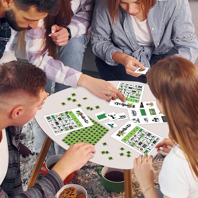 Football Party Bingo Game Cards, Sport Themed Bingo Card - Image 5
