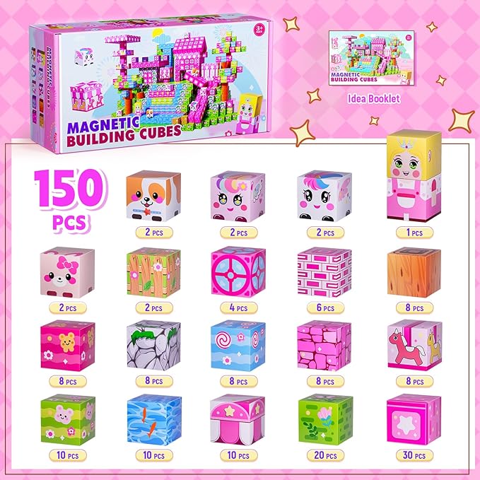 Magnetic Blocks, Magnet Blocks Tiles Constructions Toys, STEM Educational - Image 7