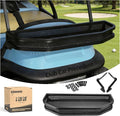 10L0L Golf Cart Front Cargo Basket for EZGO TXT/RXV、Club Car DS/Precedent、Yamaha G22/G29 - Heavy-Duty Steel Mesh Storage Rack, Gas/Electric Compatible