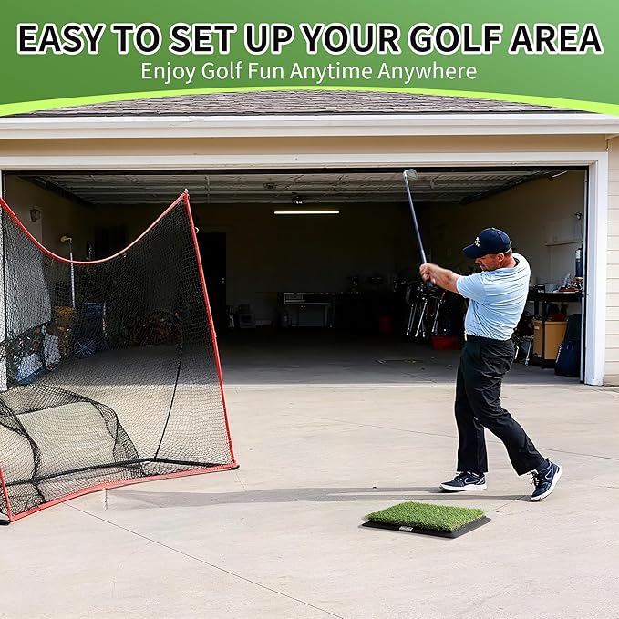 Golf Hitting Mat, Swing Path Feedback Golf Training Mat, 16"x12" Extra Replaceable Practice Mat, Indoor Outdoor Golf Swing Detection Mat, Ideal Golf Gifts for Men & Women Home Backyard Use