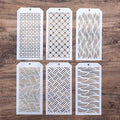 DIY Decorative Wave Stencil Template by SLGIFT