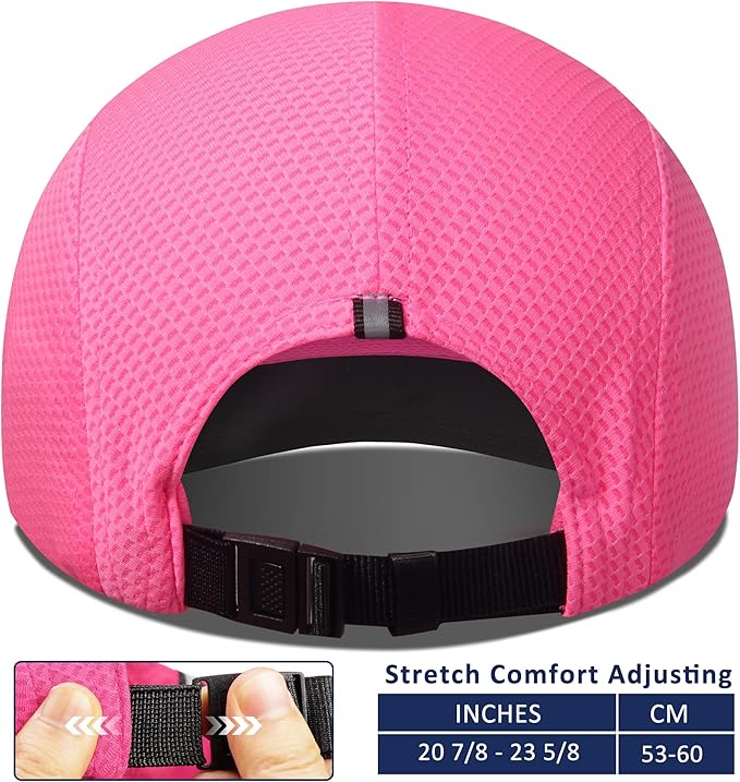 GADIEMKENSD Women's Race Day Running Cap Performance Mesh Hat - Excellent Ventilation, Lightweight, Reflective Safety