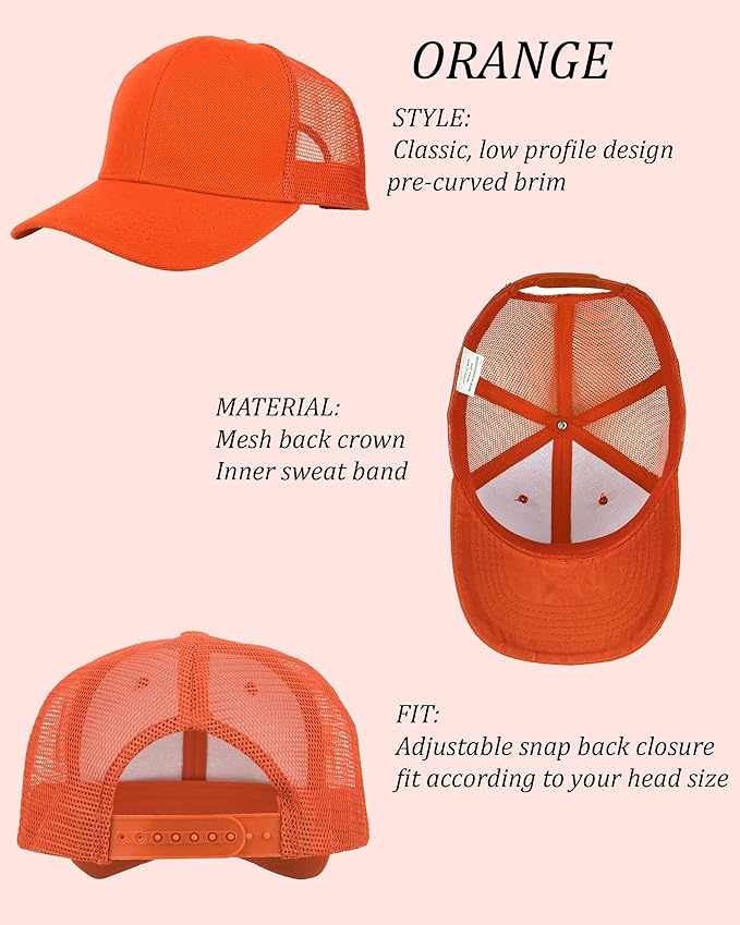 Gelante Mesh Trucker Hat Baseball Cap Structured Front Panel Wholesale LOT 12 Pack