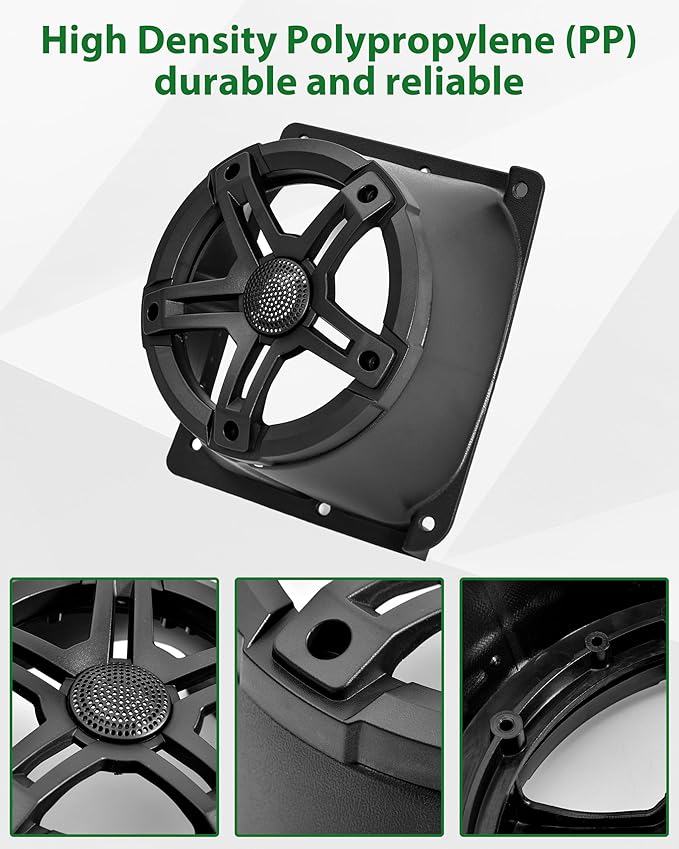 SAUTVS 6.5" Under Dash Kick Speaker Pod Brackets for Yamaha G14 G16 G19 G20 G22 Accessories, Front Kick Loudspeaker Mount for Yamaha G14-G22 Standard Golf Cart, Support 6.5" Speaker Devices, 2PCS