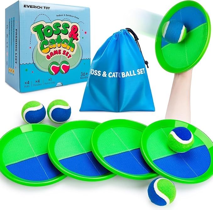 EVERICH Upgraded Toss and Catch Ball Game Set by EVERICHTOY