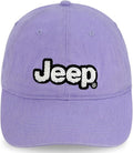Jeep Women’s Ponytail Hat – Garment Washed Cotton Twill Baseball Cap, Chenille Logo, Adjustable Strap, Low Profile