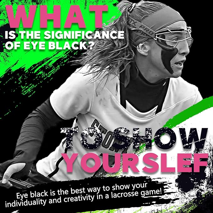 Eye Black Stick,Anti-Glare Eye Black for Baseball Softball Football Hockey Lacrosse,Sweat-Proof Eye Black Grease Paint for Adults Kids,Smooth & Long Lasting,Rich Full Coverage Color,.67 oz