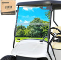10L0L Golf Cart Windshield for EZGO TXT Gas and Electric 1995-up, Foldable Golf Cart Windscreen, Anti-UV and Impact Resistant, Clear/Tinted