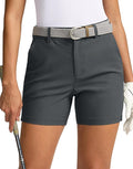 SANTINY Women's 5" Golf Shorts with Pockets Quick Dry Stretch Work Outdoor Hiking Shorts for Women Casual Summer