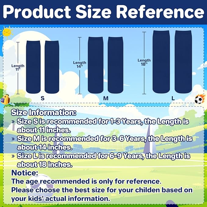 qikqik Toddler Soccer Socks Kids Soccer Socks Boys Baseball Sock Youth Football Sock Girls Softball Accessories Team Sports