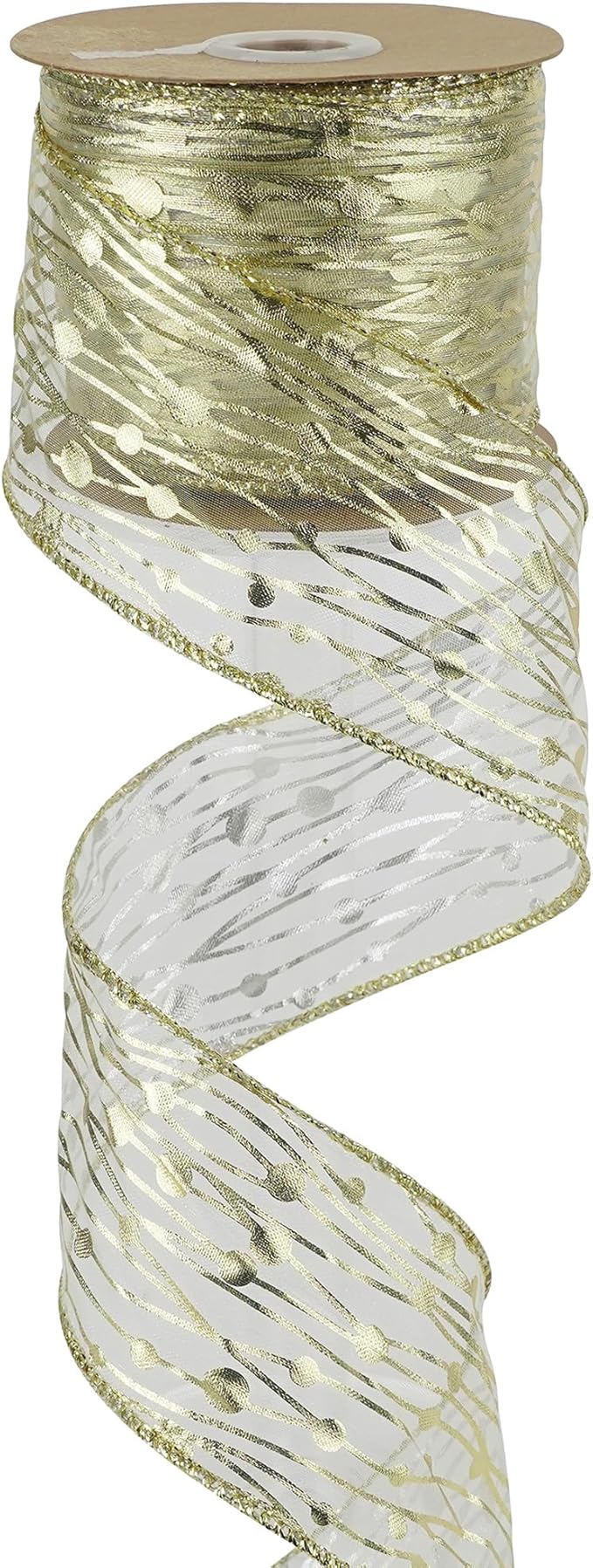 MEEDEE Gold Wired Ribbon by MEEDEE