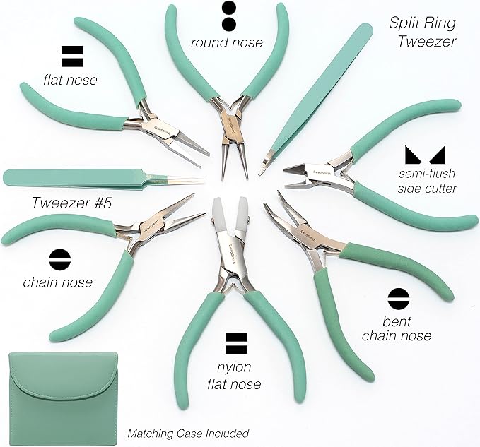 The Beadsmith Fashion Color Pliers – Set of 8 Slimline Color-Coordinated Tools - Image 3