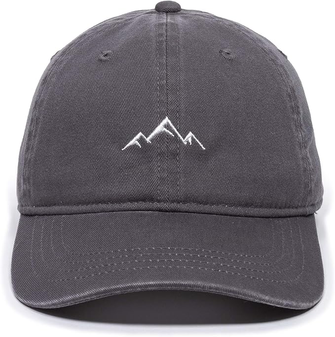 Outdoor Cap -Adult Mountain Dad Hat-Unstructured Soft Cotton